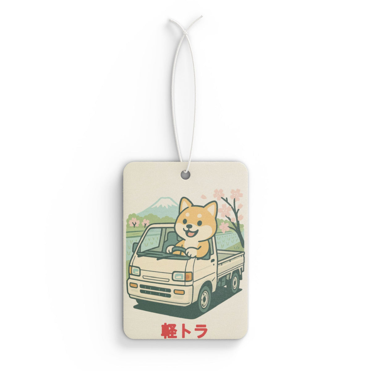 Shiba Inu Kei Truck Car Air Freshener — Cute JDM Hanging Freshener