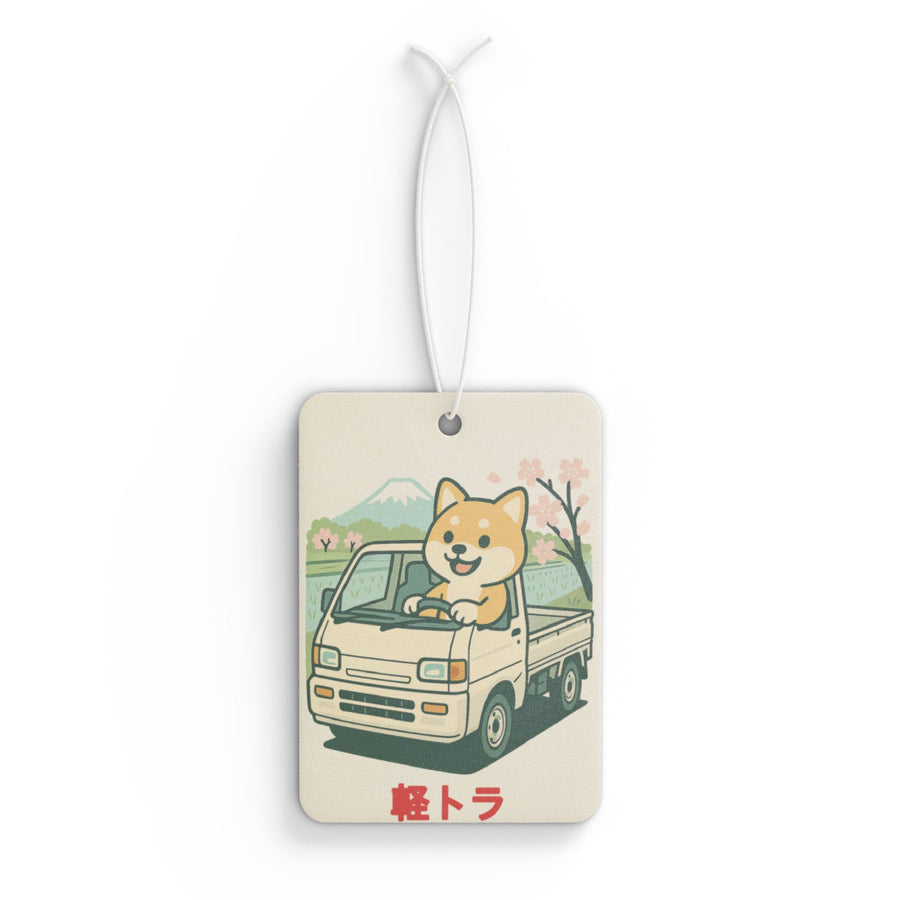 Shiba Inu Kei Truck Car Air Freshener — Cute JDM Hanging Freshener