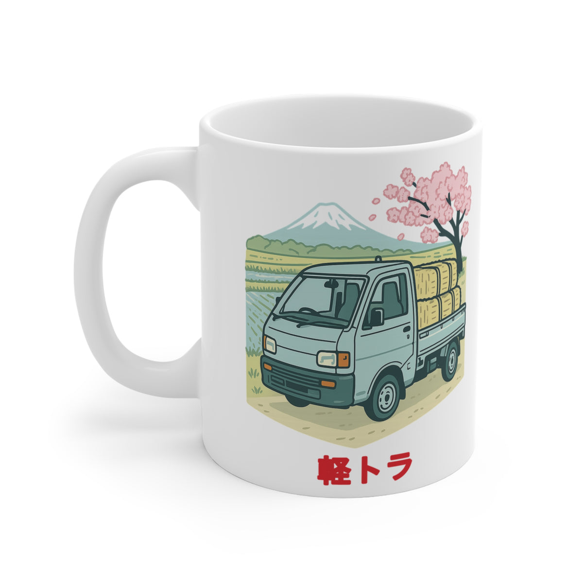 Kei Truck Mt. Fuji Mug — Rice Field JDM Coffee Mug 11oz