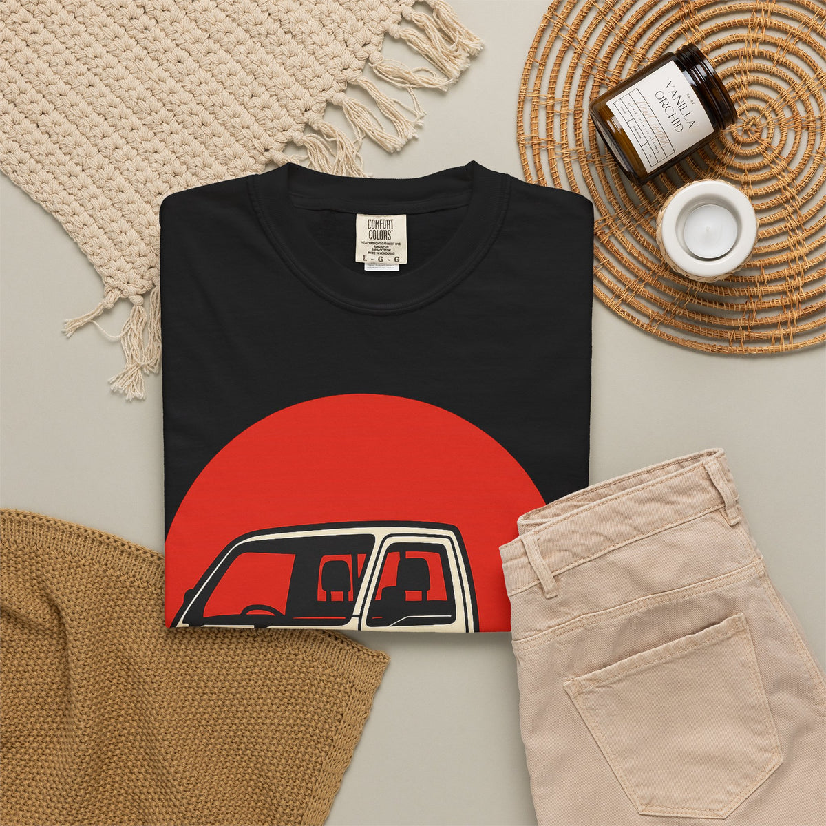 Honda Acty Kei Truck T-Shirt — Red Sun Japanese Mini Truck T-Shirt