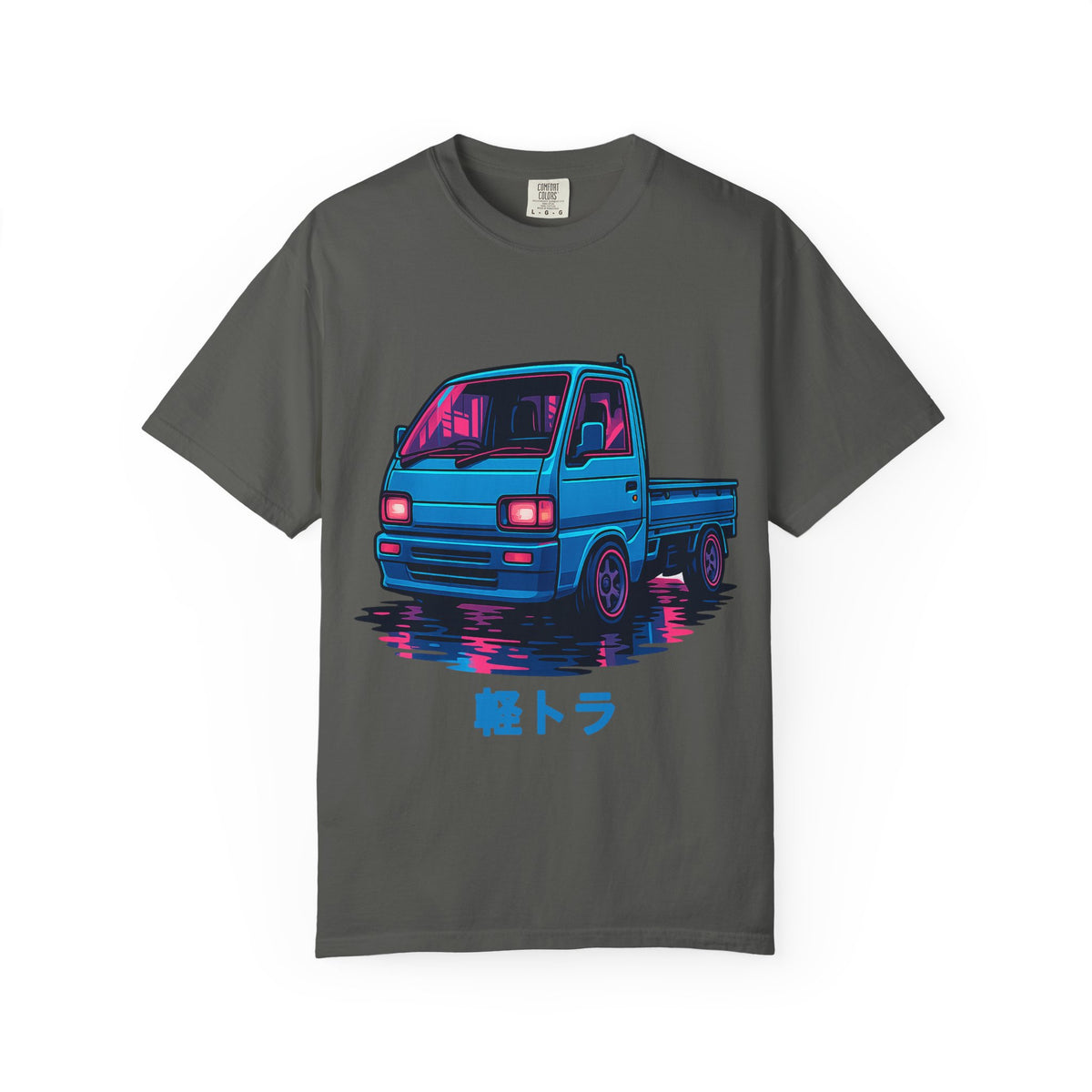 Cyber Neon Kei Truck T-Shirt — Japanese Mini Truck JDM Car Shirt