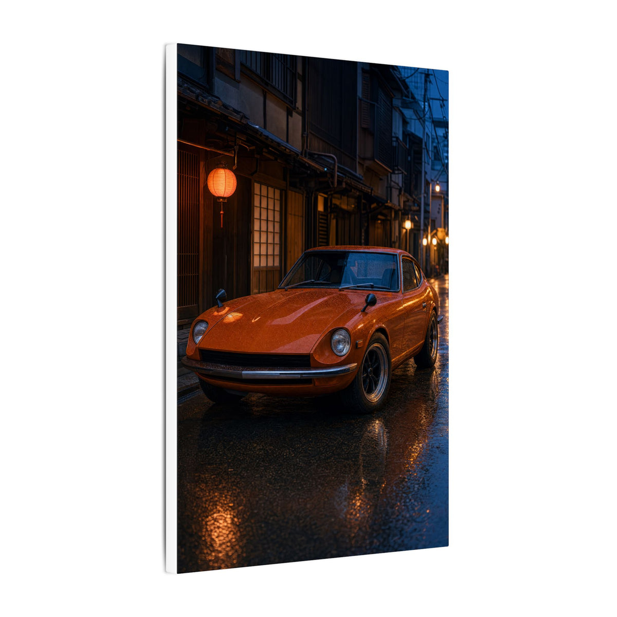 Datsun 240Z Fairlady Z S30 Canvas Wall Art — Tokyo Backstreet Photoreal JDM Car Art