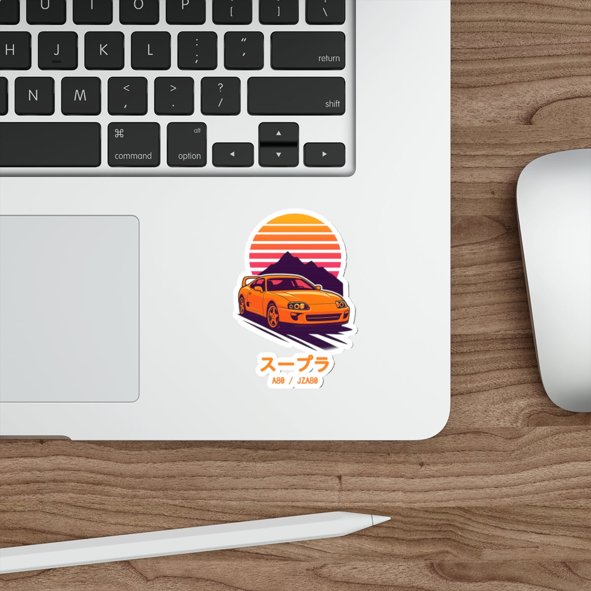 Toyota Supra MK4 Sticker — Retro Sunset JDM Vinyl Decal