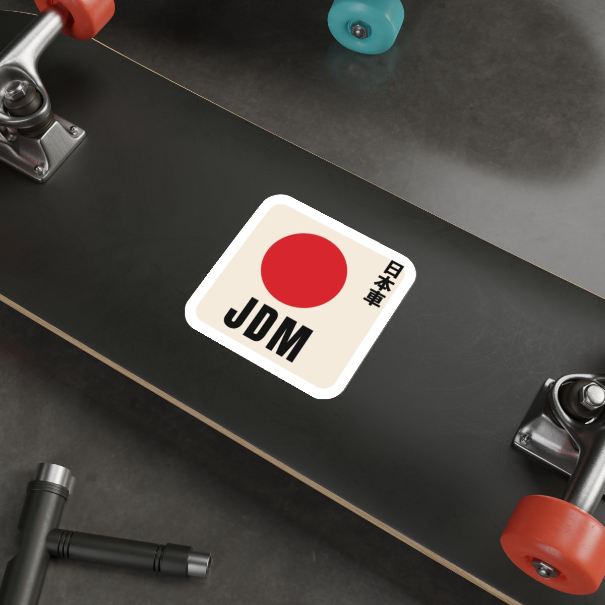 JDM Red Sun Sticker — Japanese Rising Sun Car Decal