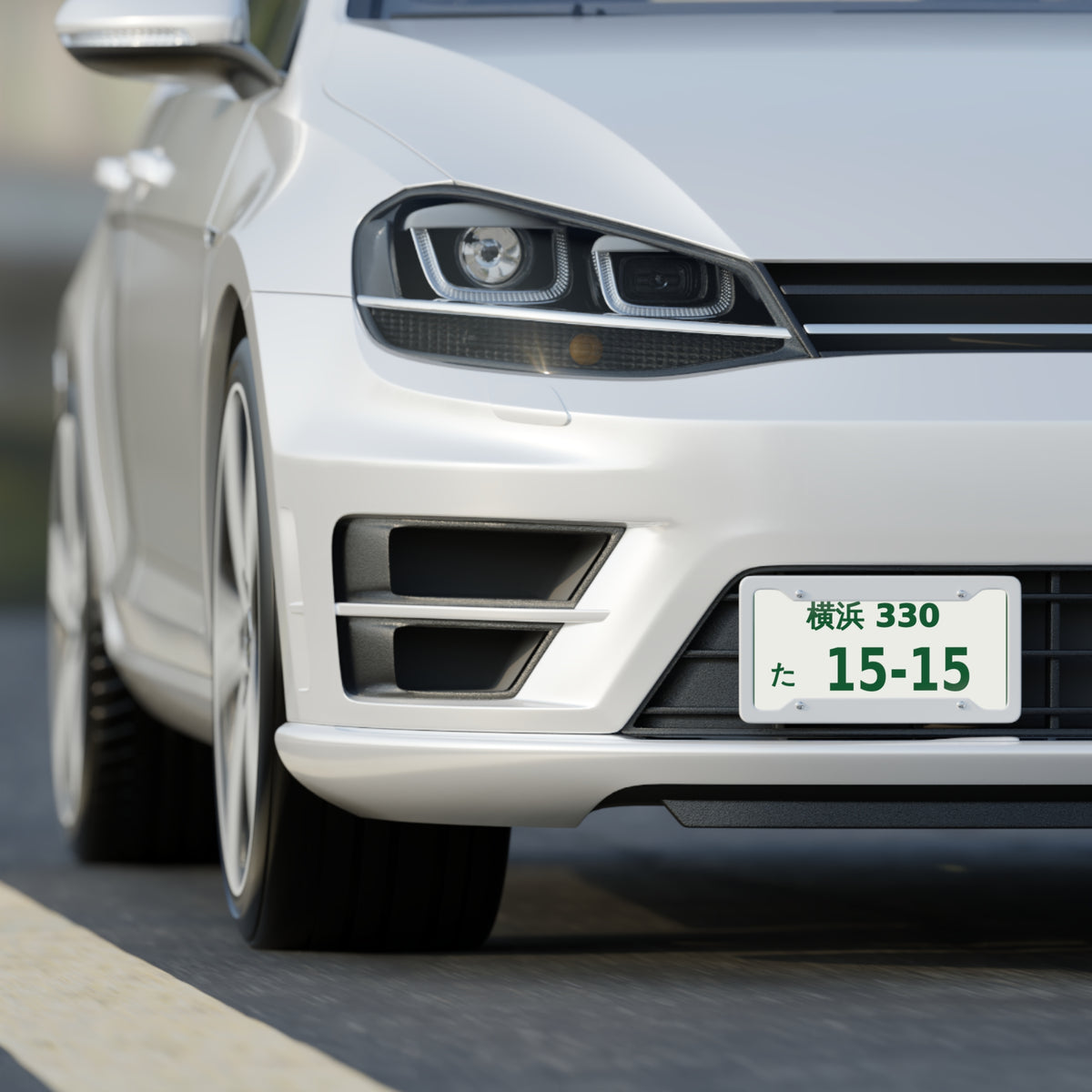 Nissan Silvia S15 Japanese License Plate — 横浜 JDM Style Decorative Plate