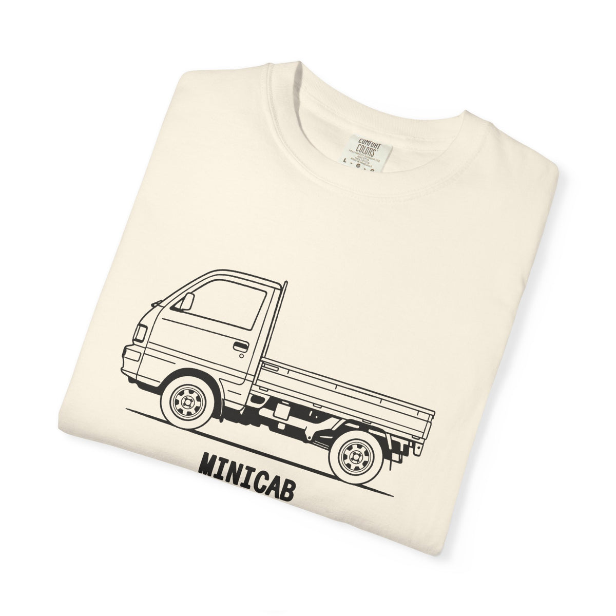 Mitsubishi Minicab Kei Truck T-Shirt — Line Art Outline Mini Truck Shirt