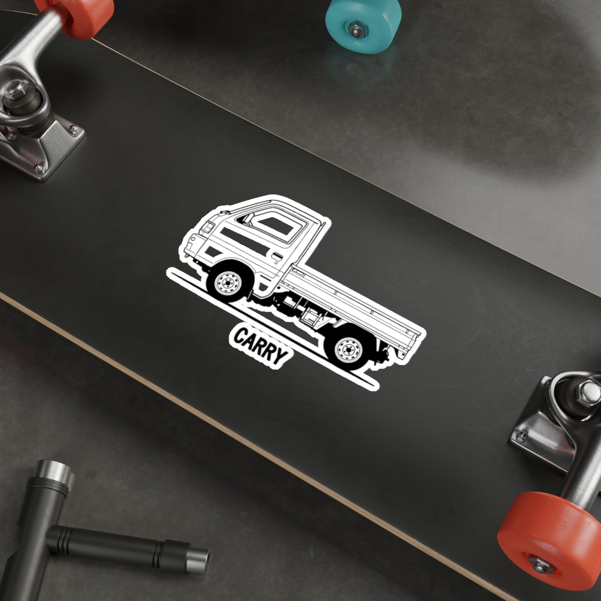 Suzuki Carry Kei Truck Sticker — Line Art Mini Truck Decal