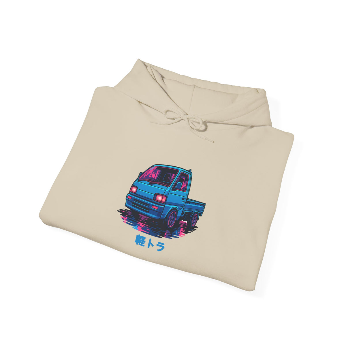 Cyber Neon Kei Truck Hoodie — Japanese Mini Truck JDM Car Hoodie