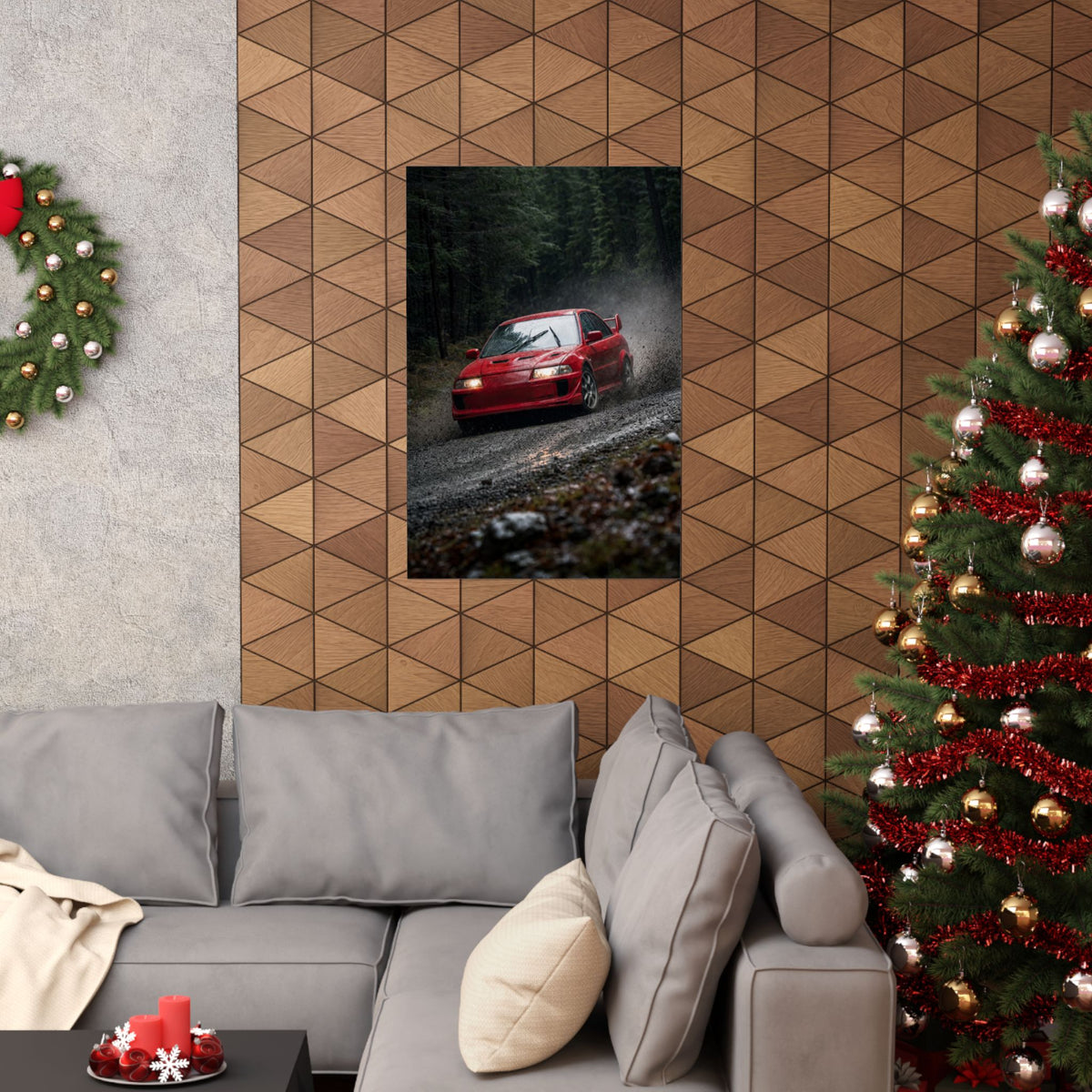 Mitsubishi Lancer Evolution VI Poster — Rally Stage Photoreal JDM Wall Art