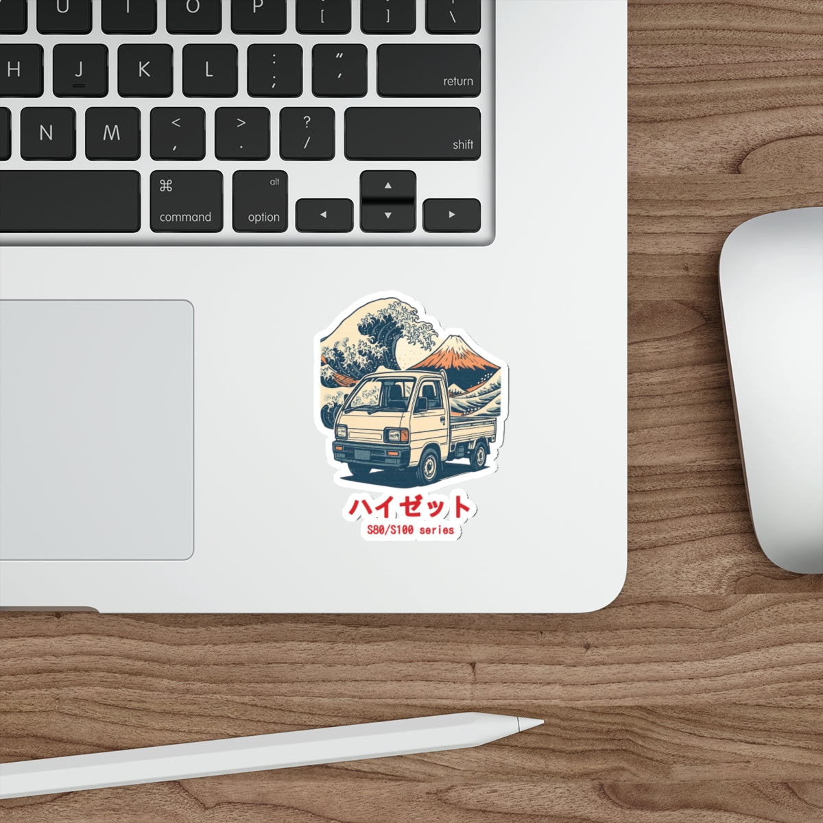 Daihatsu Hijet Kei Truck Sticker — Ukiyo-e Wave Japanese Mini Truck Sticker