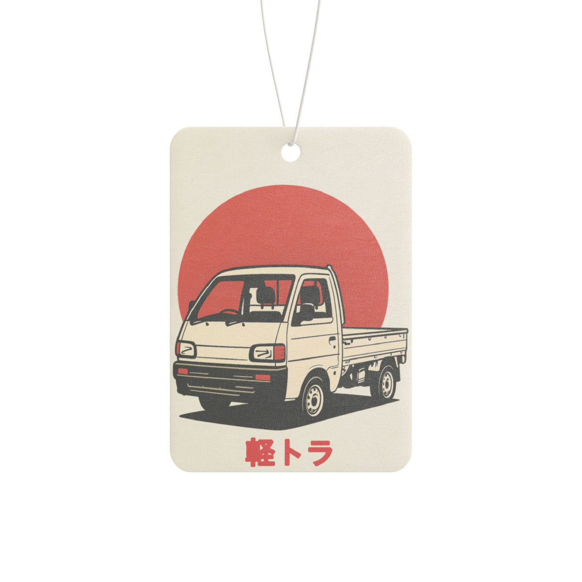 Kei Truck Car Air Freshener — Red Sun 軽トラ JDM Hanging Freshener