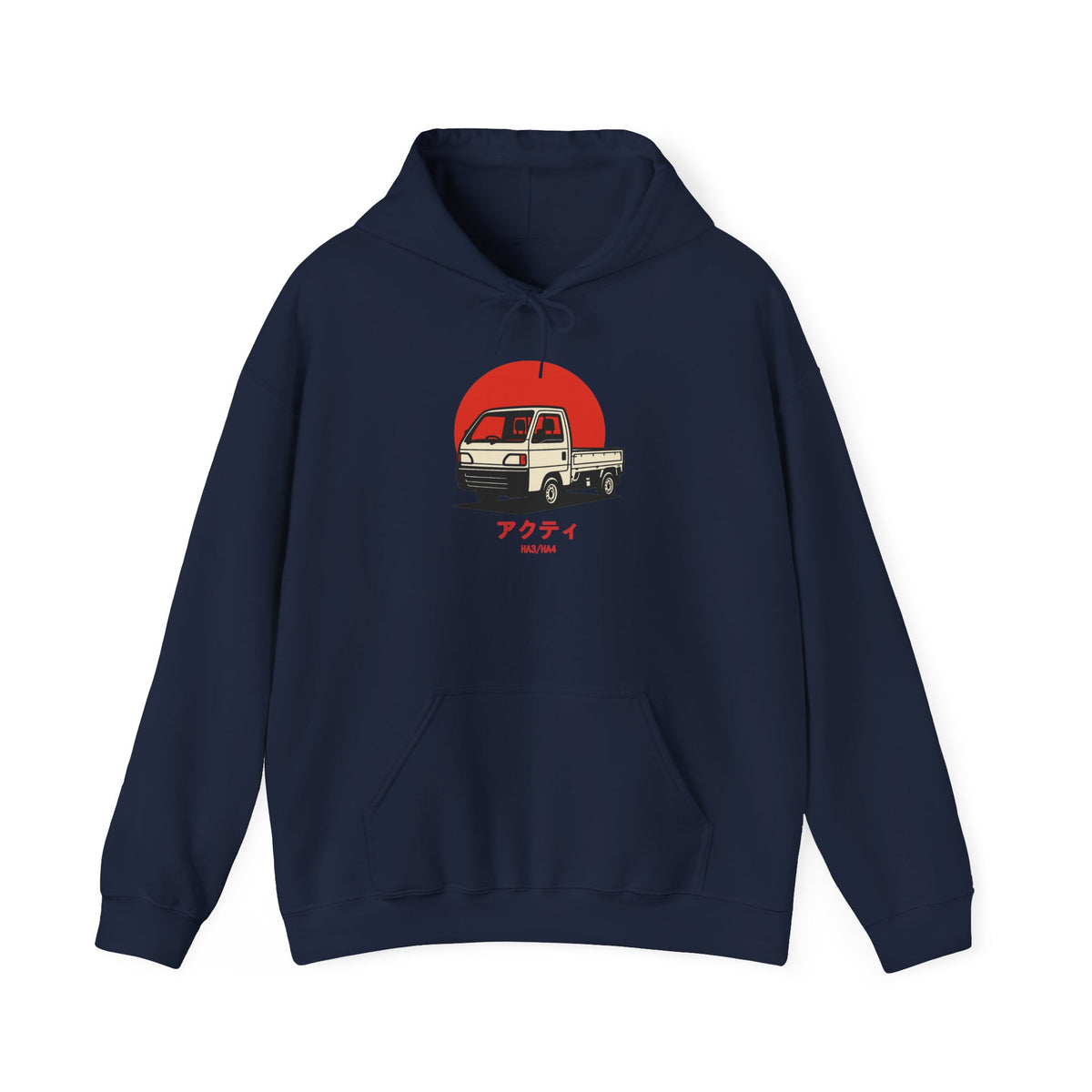 Honda Acty Kei Truck Hoodie — Red Sun Japanese Mini Truck Hoodie