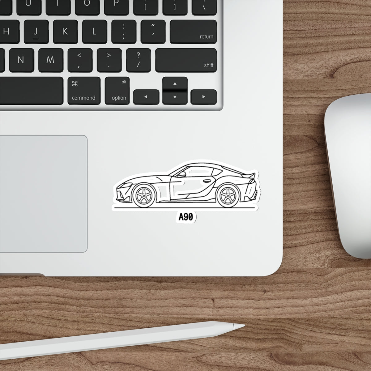 Toyota GR Supra A90 Sticker — Line Art Outline JDM Vinyl Decal