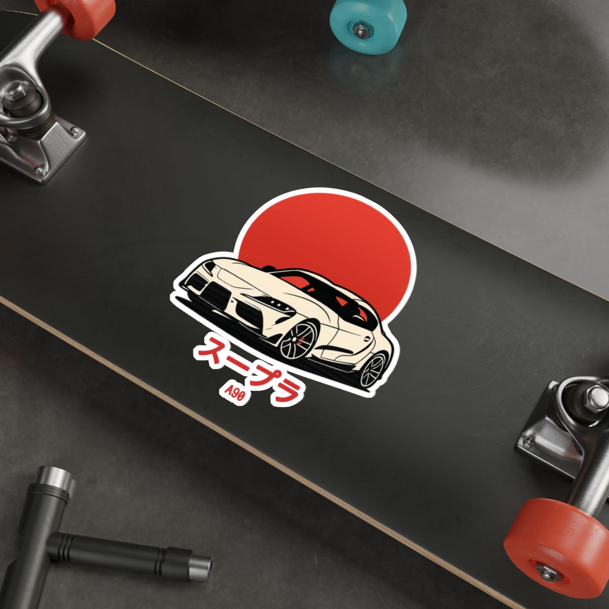Toyota Supra MK5 Sticker — Red Sun JDM Vinyl Decal