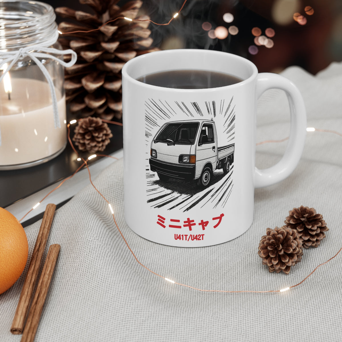 Mitsubishi Minicab Kei Truck Mug — ミニキャブ JDM Mini Truck Coffee Mug 11oz