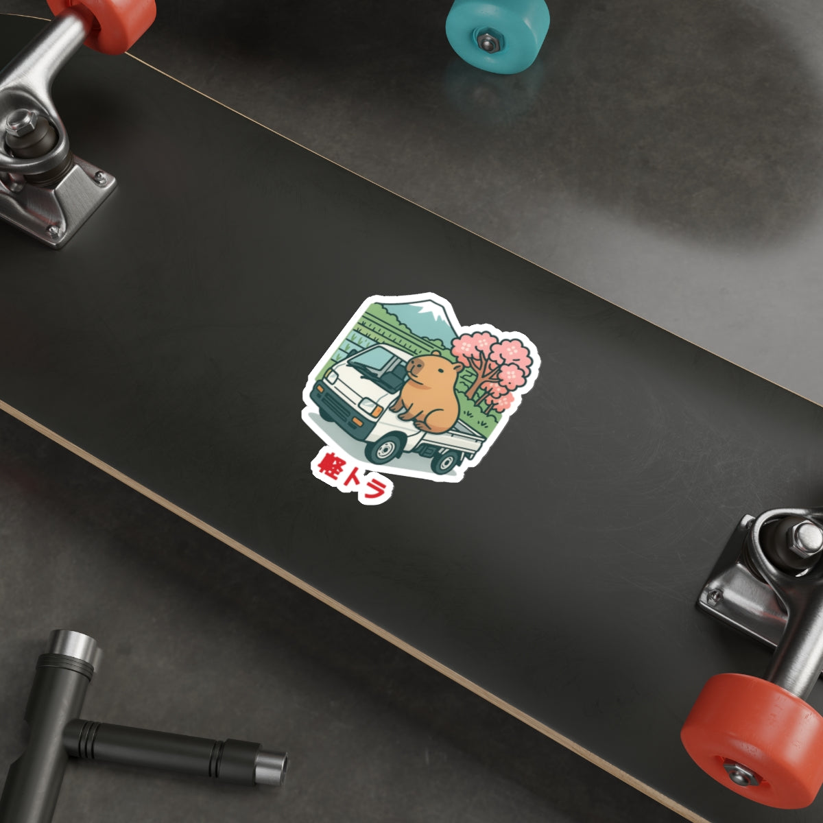 Capybara Kei Truck Sticker — Japanese Mini Truck JDM Vinyl Decal