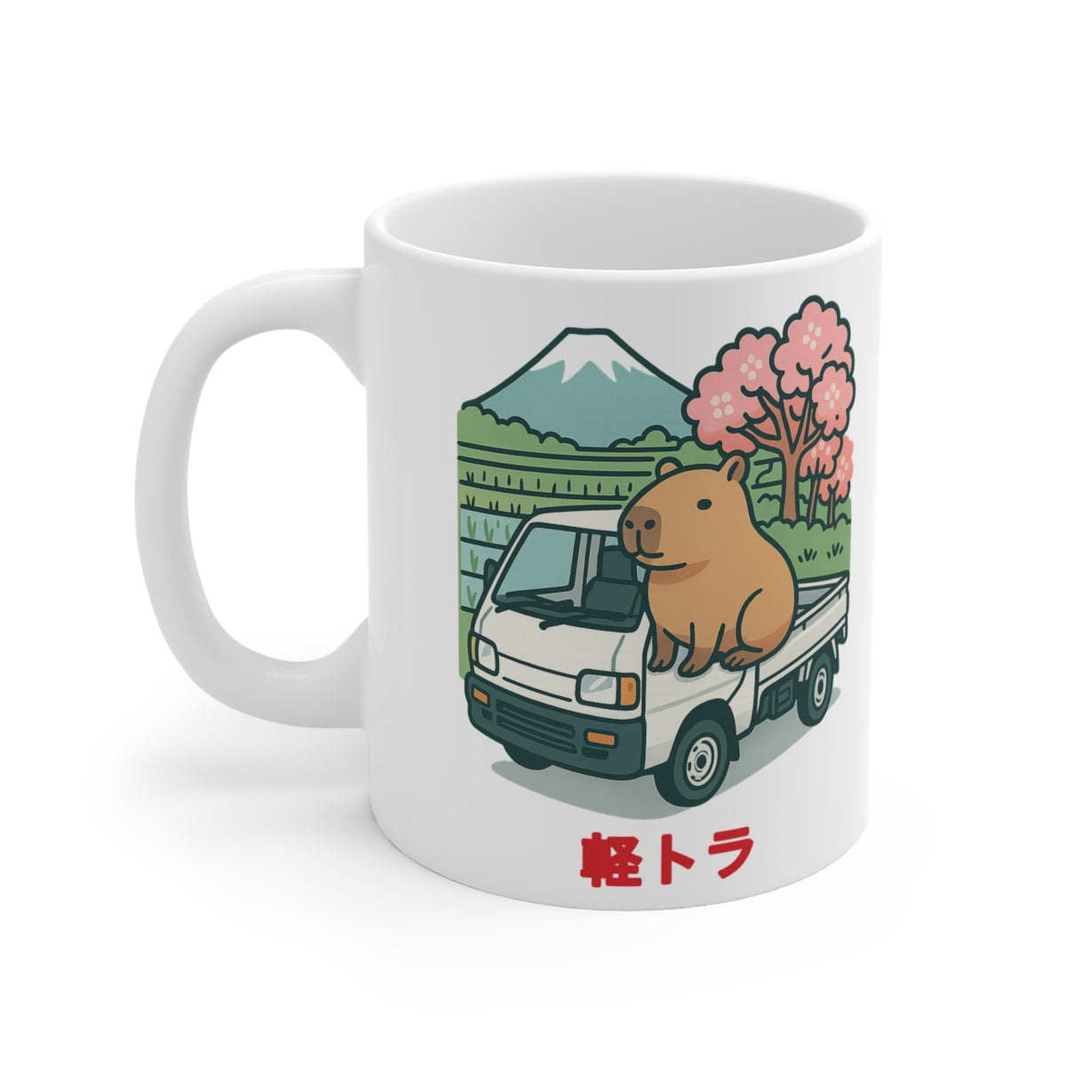 Capybara Kei Truck Mug — Cute JDM Coffee Mug 11oz
