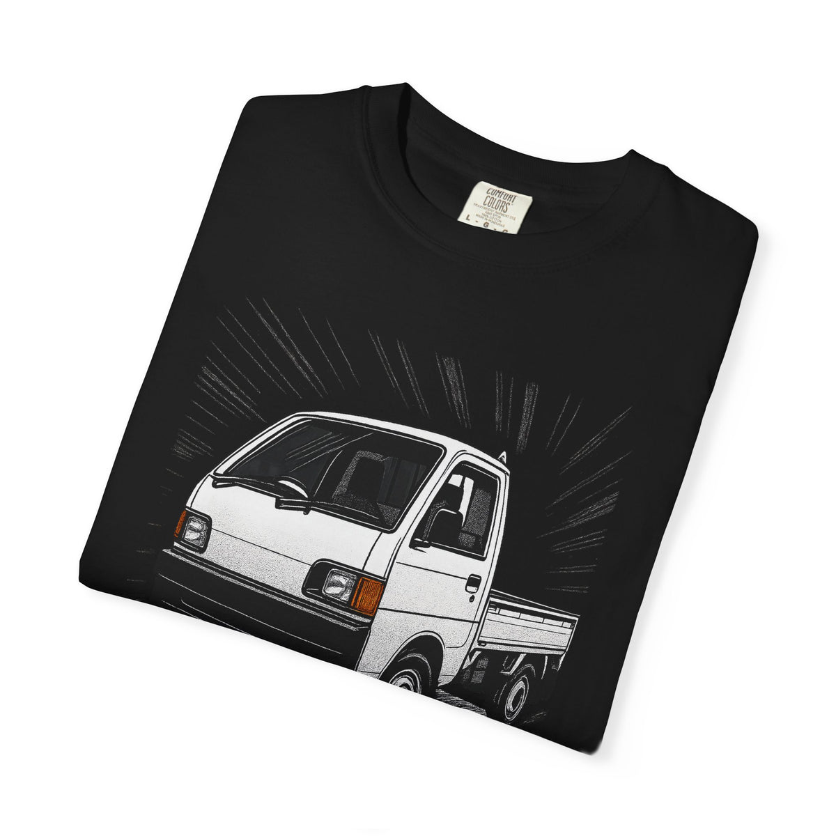 Mitsubishi Minicab Kei Truck T-Shirt — Manga Panel Japanese Mini Truck T-Shirt