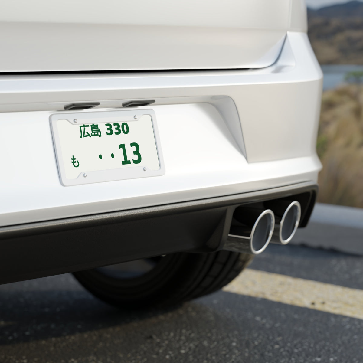Mazda RX-7 FD Japanese License Plate — 広島 JDM Style Decorative Plate