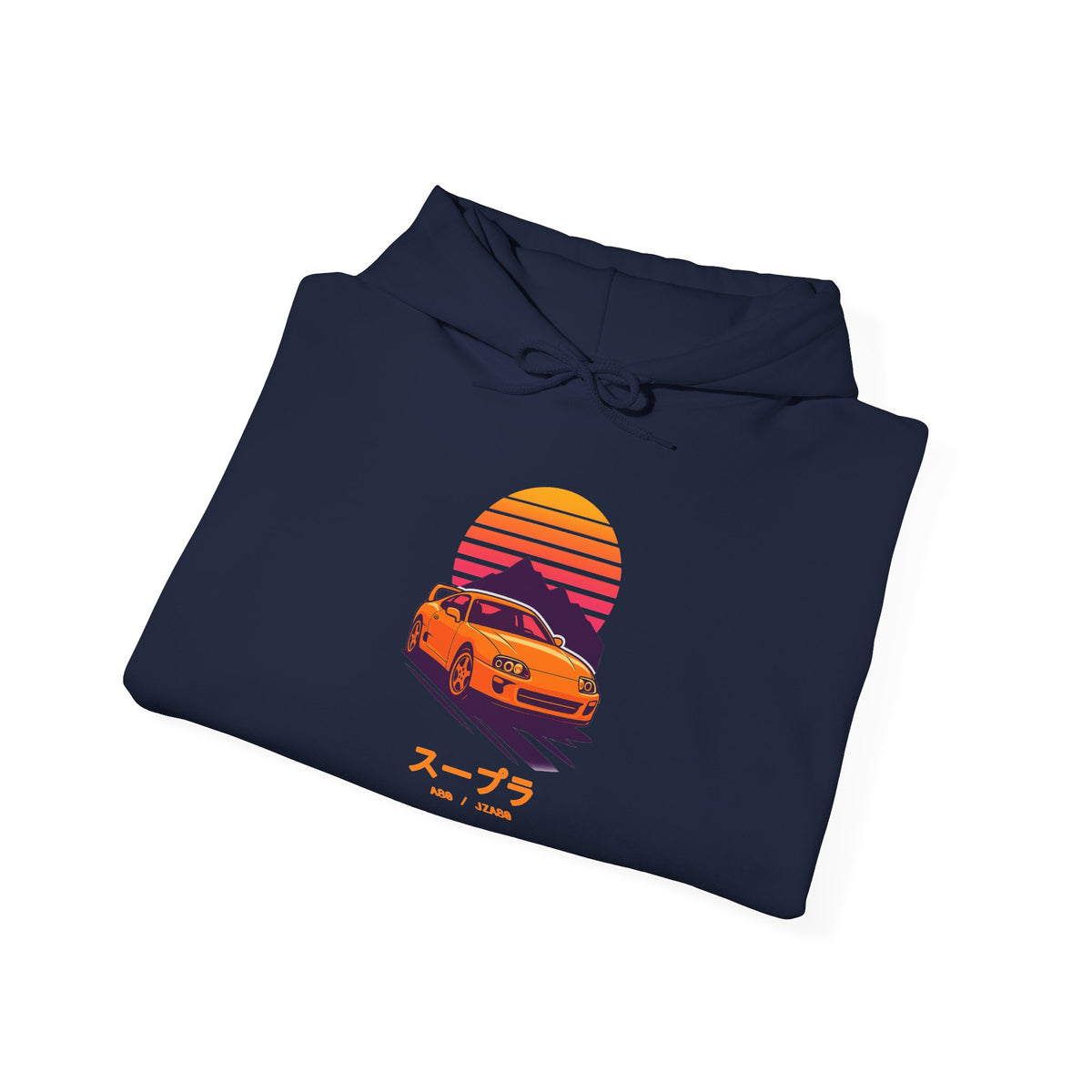 Toyota Supra MK4 Hoodie — Retro Sunset JDM Car Hoodie