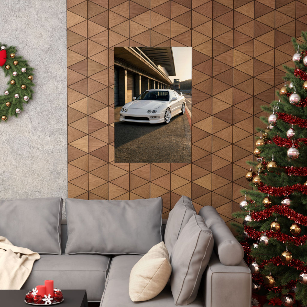 Honda Integra Type R DC2 Poster — Pit Lane Photoreal JDM Wall Art