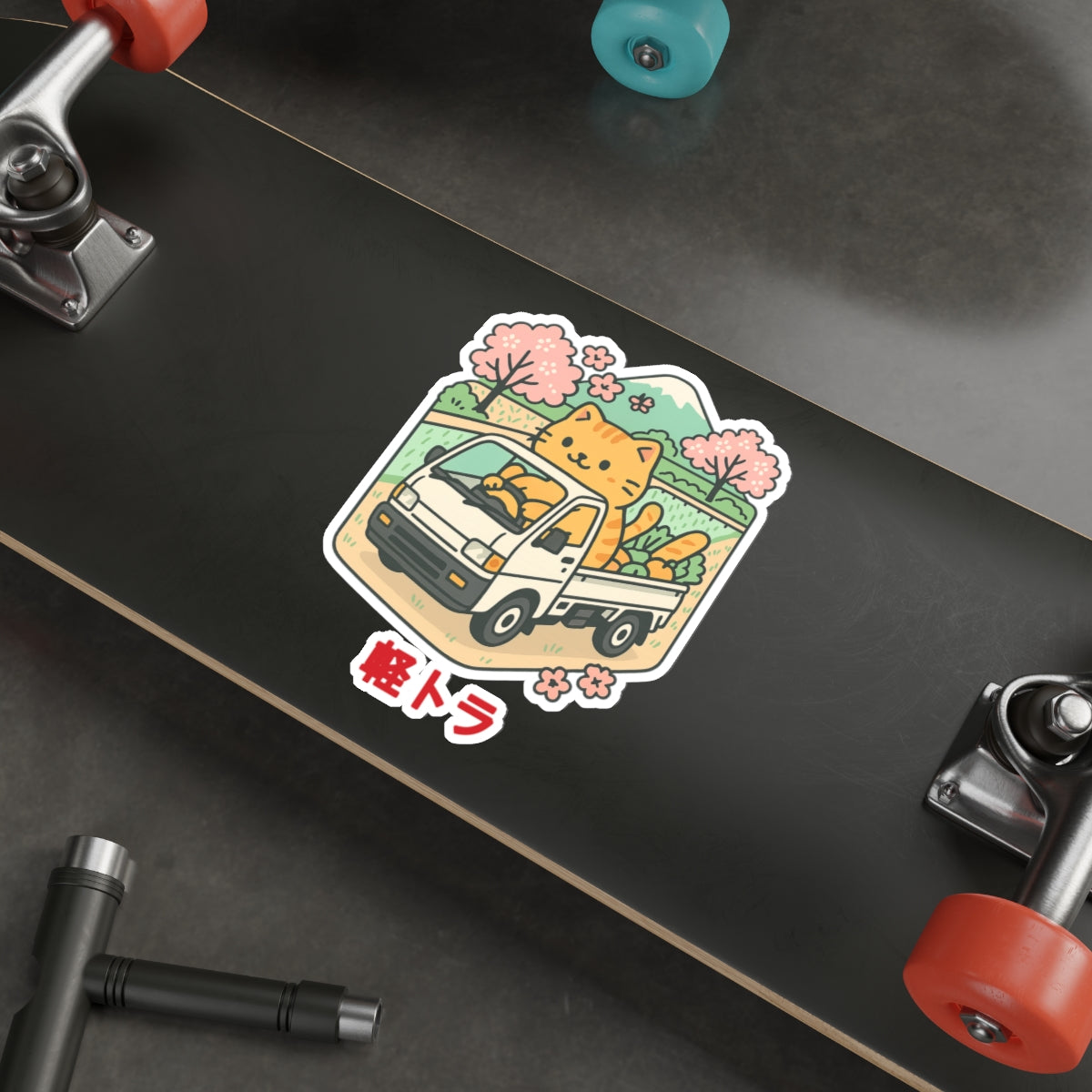 Cat Kei Truck Sticker — Japanese Mini Truck JDM Vinyl Decal