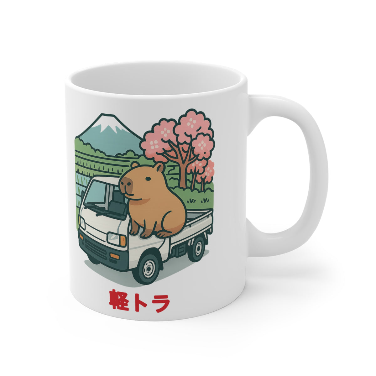 Capybara Kei Truck Mug — Cute JDM Coffee Mug 11oz