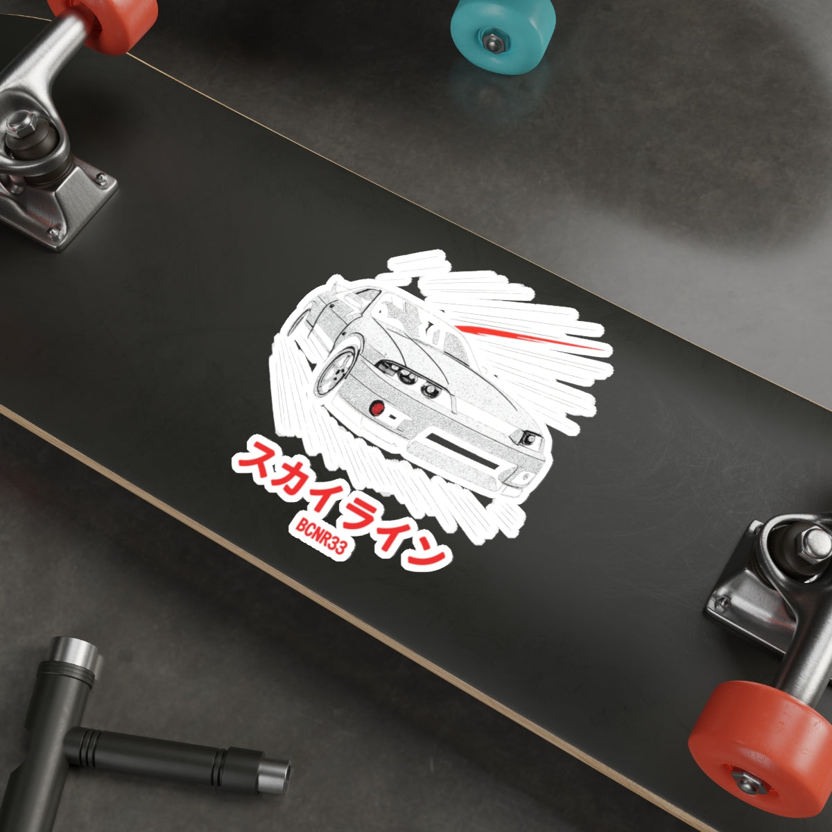Nissan Skyline GT-R R33 Sticker — Manga Panel JDM Vinyl Decal