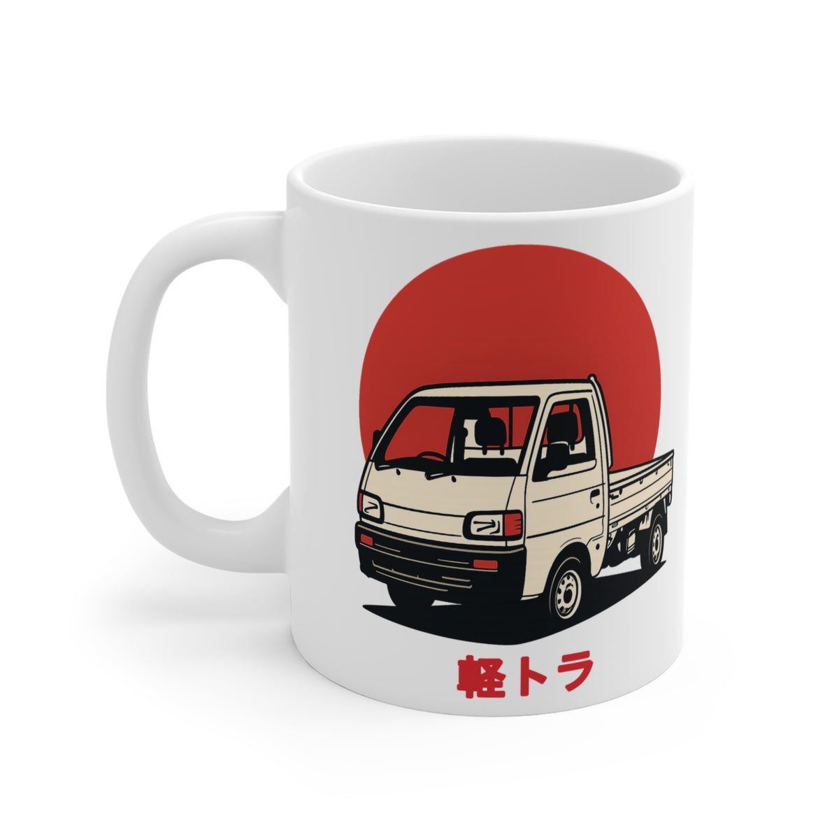 Kei Truck Mug — Red Sun 軽トラ JDM Coffee Mug 11oz