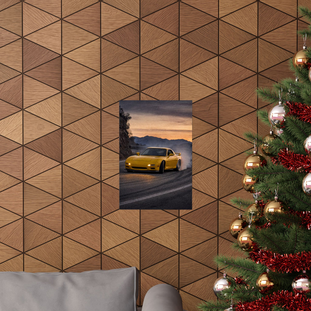 Mazda RX-7 FD Poster — Dusk Drift Photoreal JDM Wall Art
