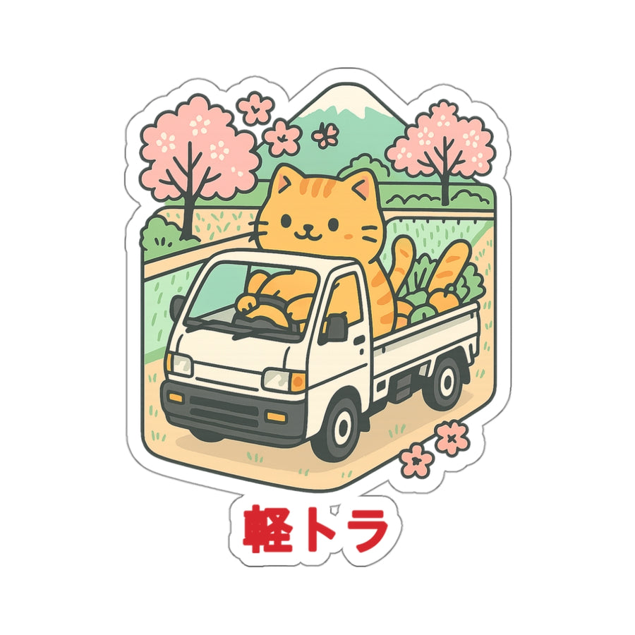 Cat Kei Truck Sticker — Japanese Mini Truck JDM Vinyl Decal