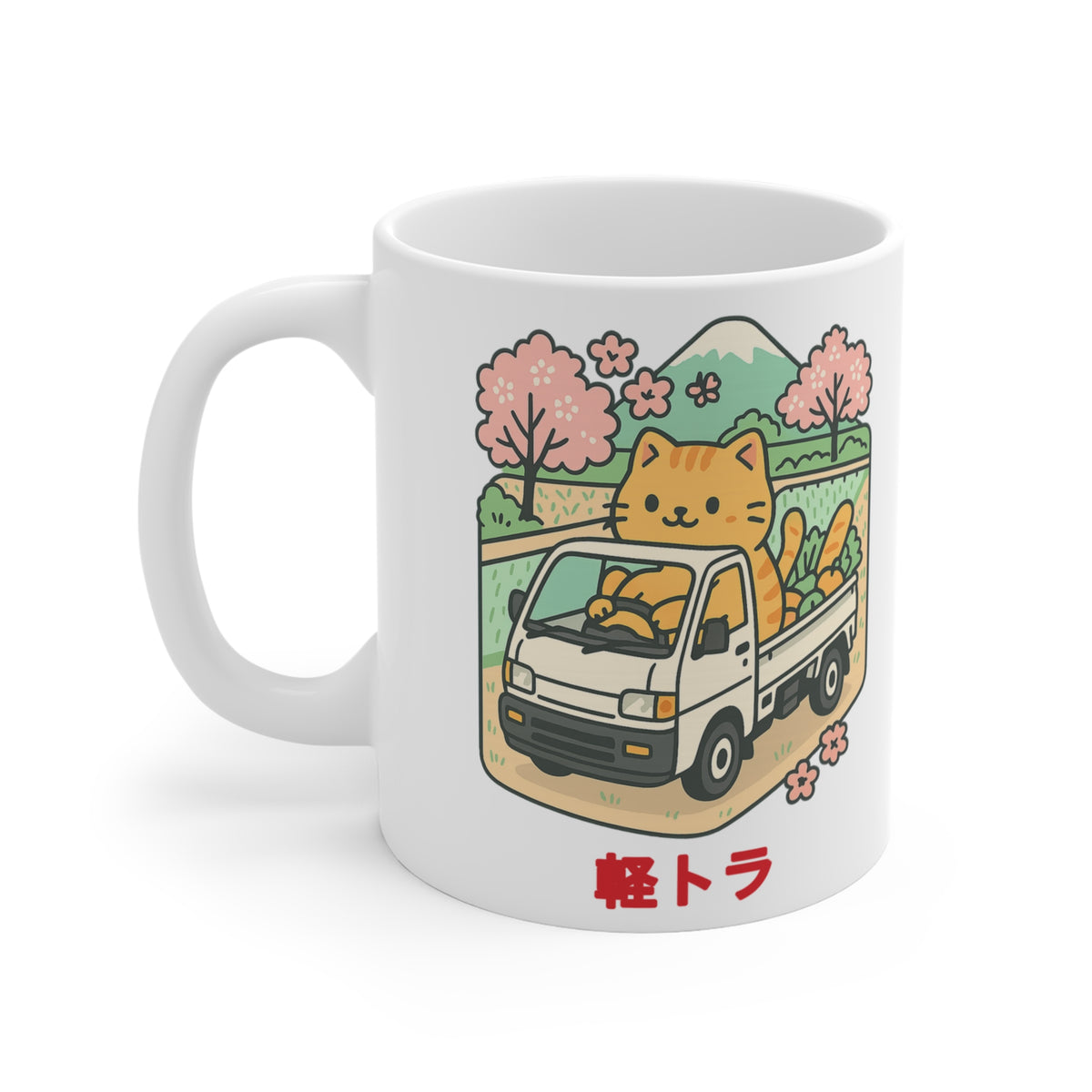 Cat Kei Truck Mug — Cute JDM Coffee Mug 11oz