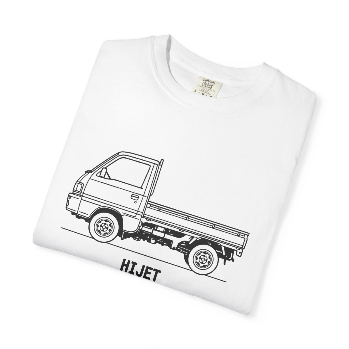 Daihatsu Hijet Kei Truck T-Shirt — Line Art Outline Mini Truck Shirt