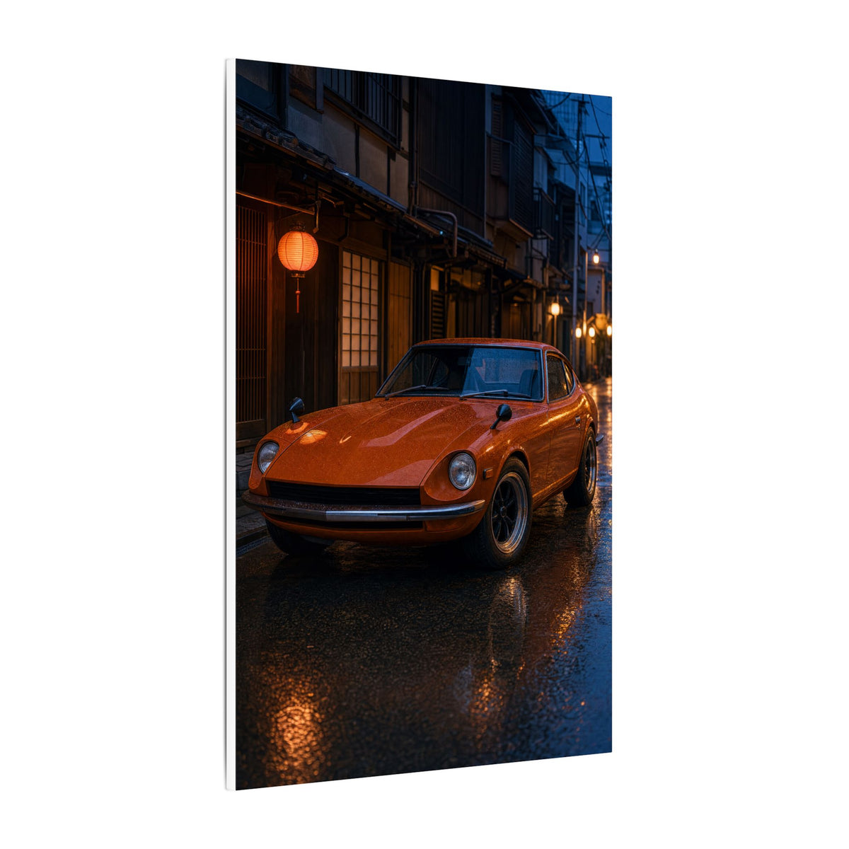 Datsun 240Z Fairlady Z S30 Canvas Wall Art — Tokyo Backstreet Photoreal JDM Car Art