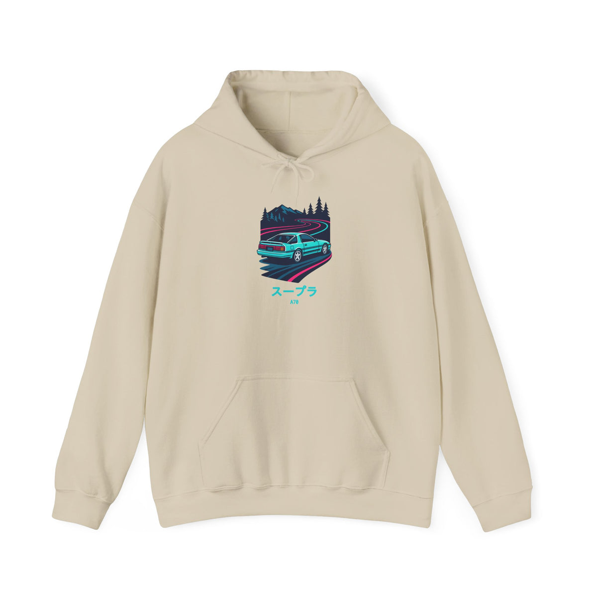Toyota Supra MK3 Hoodie — Touge Night JDM Car Hoodie
