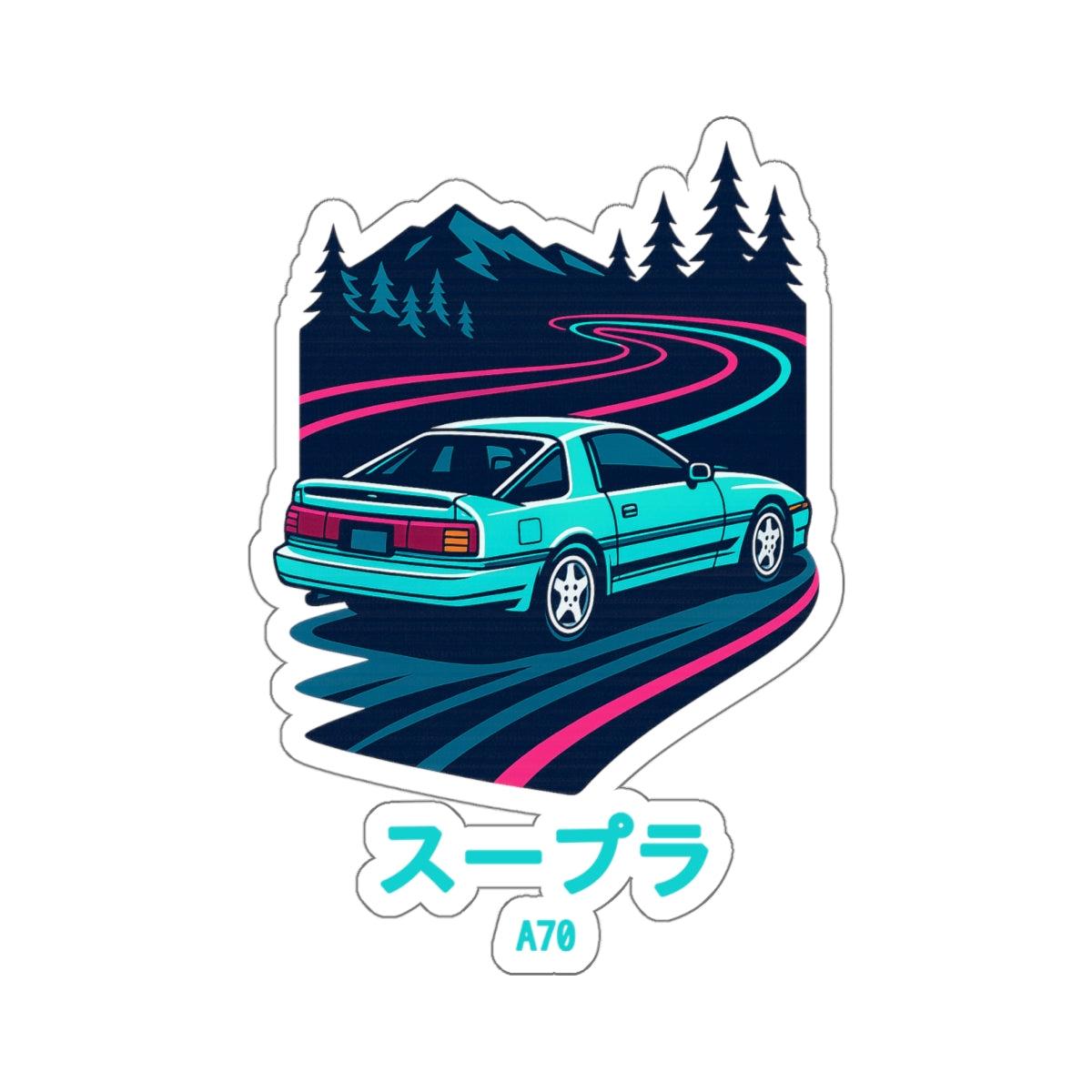 Toyota Supra MK3 Sticker — Touge Night JDM Vinyl Decal