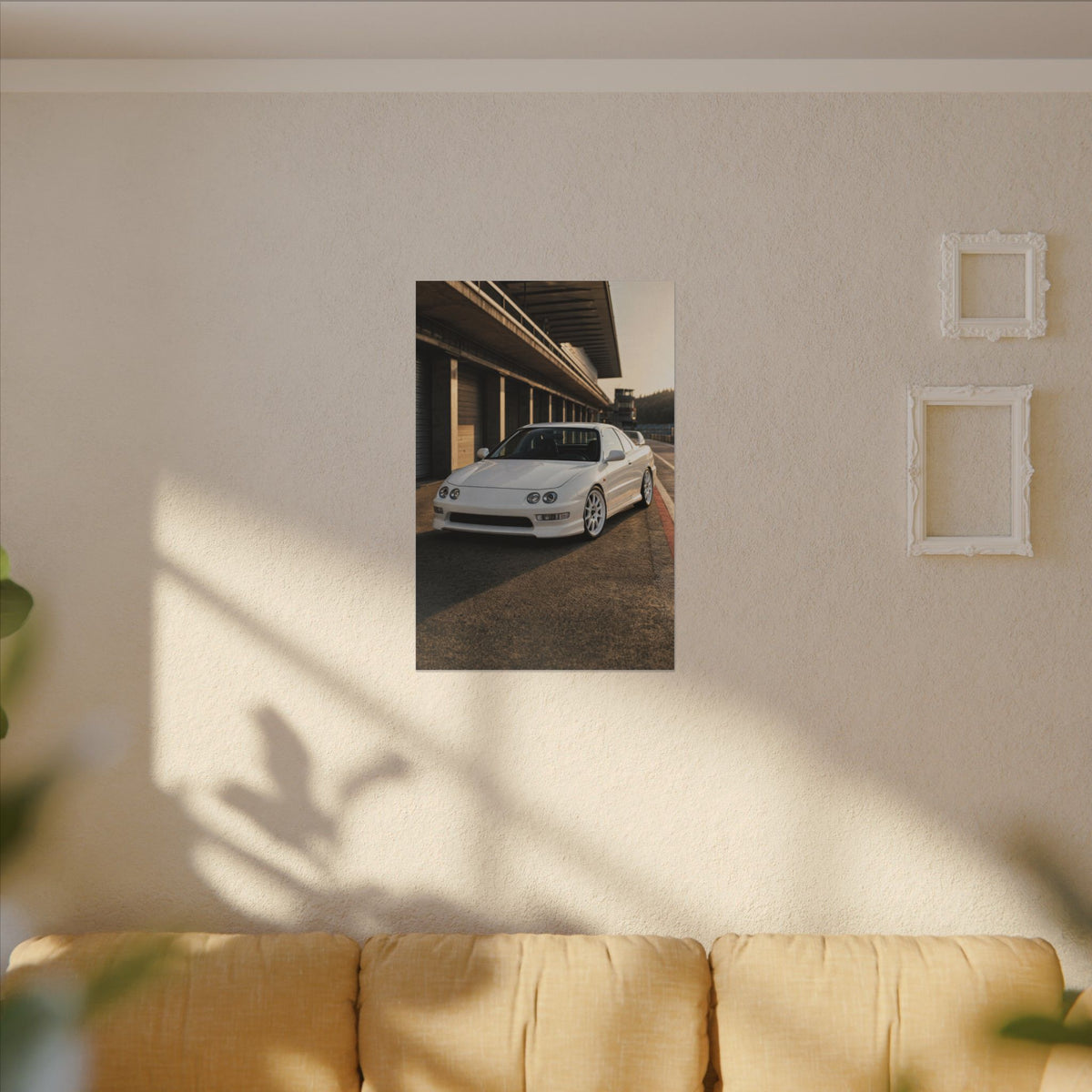Honda Integra Type R DC2 Canvas Wall Art — Pit Lane Photoreal JDM Car Art