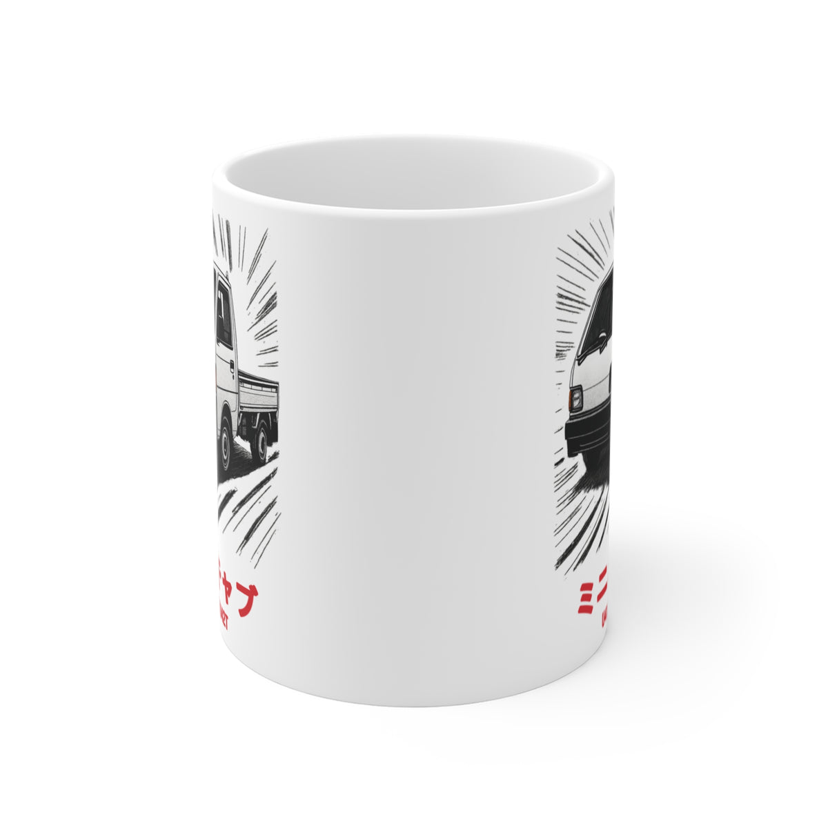 Mitsubishi Minicab Kei Truck Mug — ミニキャブ JDM Mini Truck Coffee Mug 11oz