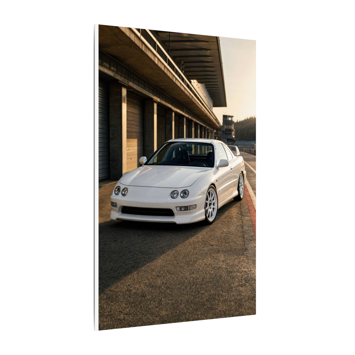Honda Integra Type R DC2 Canvas Wall Art — Pit Lane Photoreal JDM Car Art