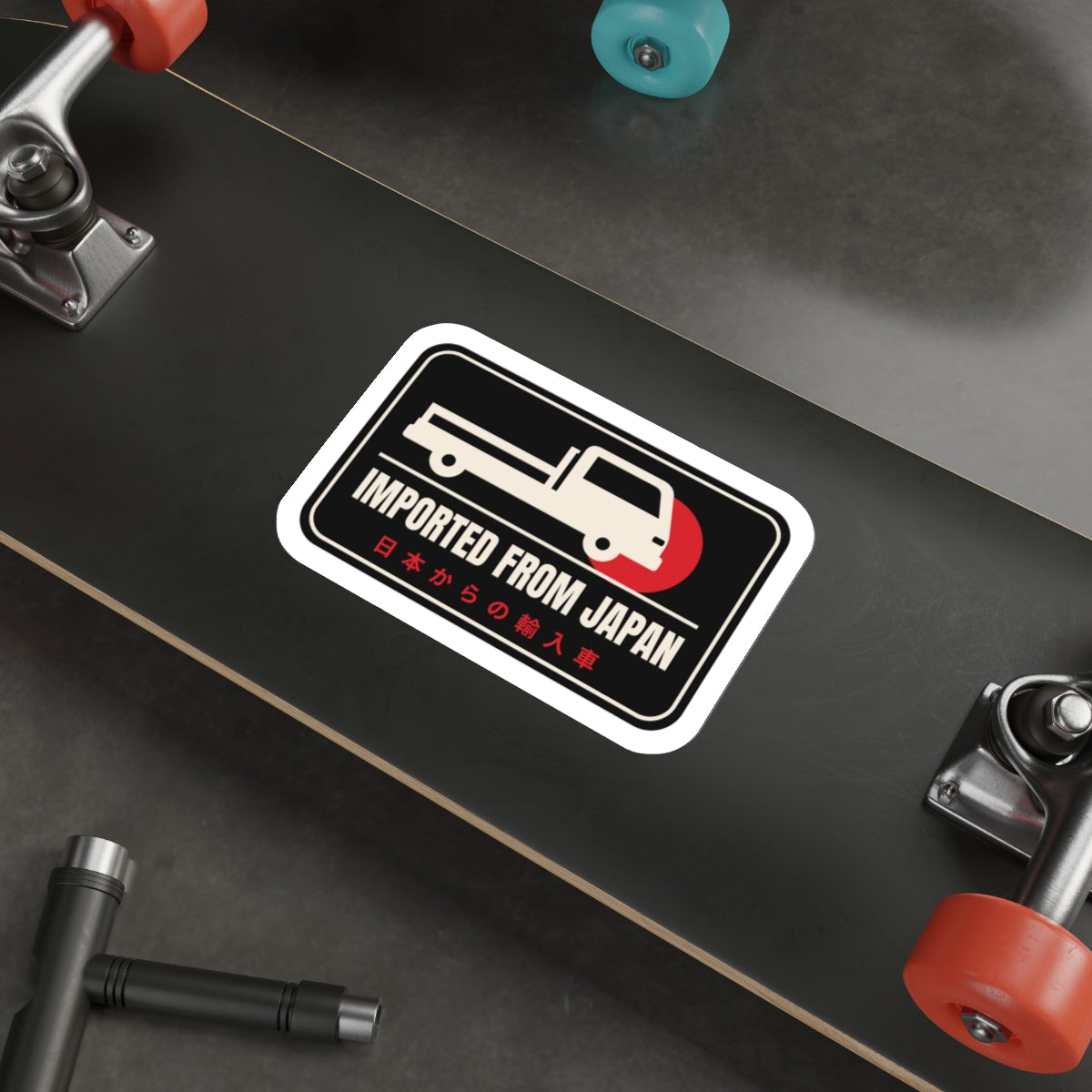 Imported From Japan Sticker — JDM Vinyl Decal for Kei Trucks & Import Cars
