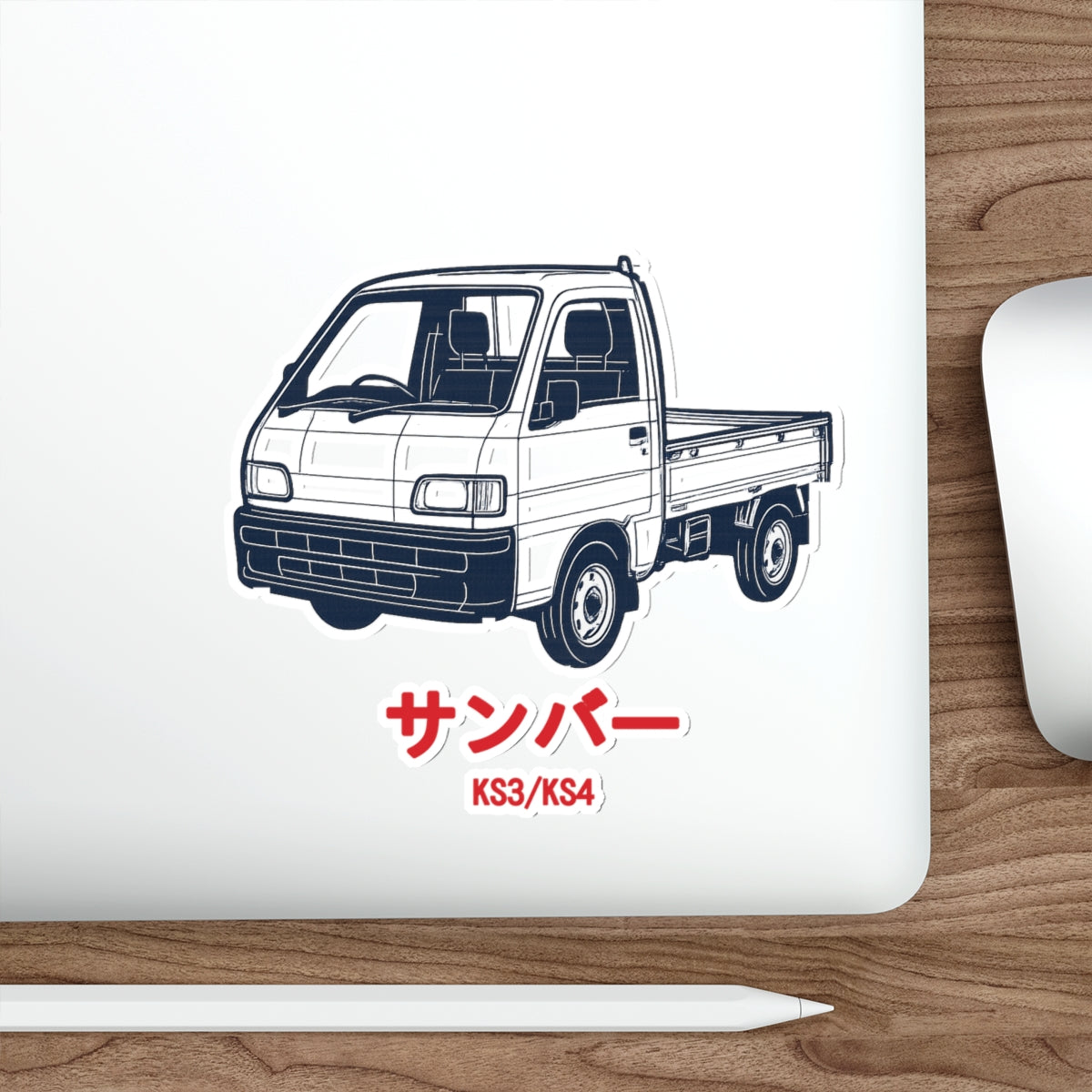 Subaru Sambar Kei Truck Sticker — Blueprint Japanese Mini Truck Sticker