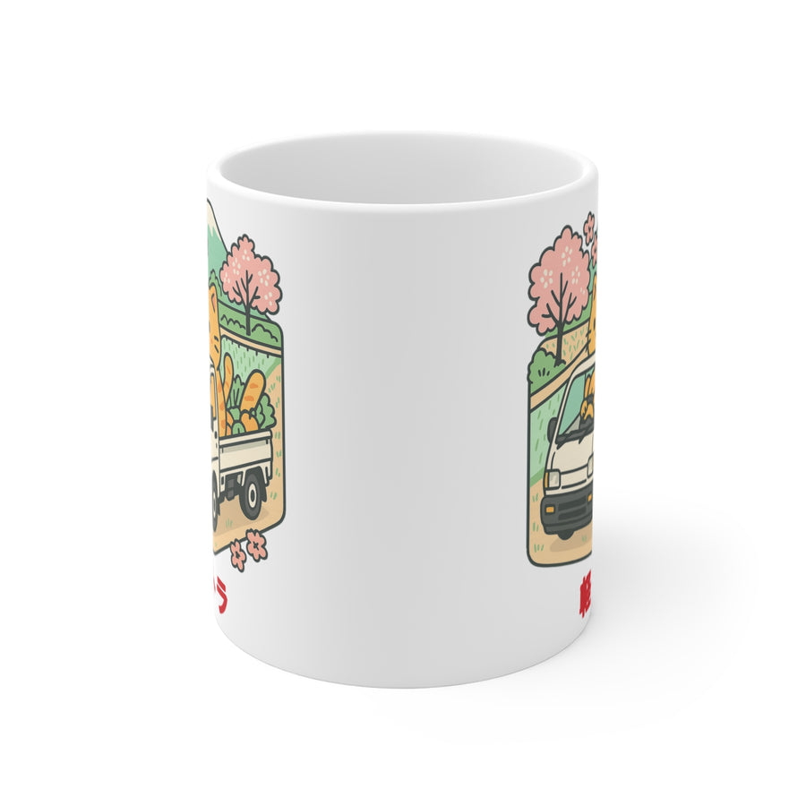 Cat Kei Truck Mug — Cute JDM Coffee Mug 11oz