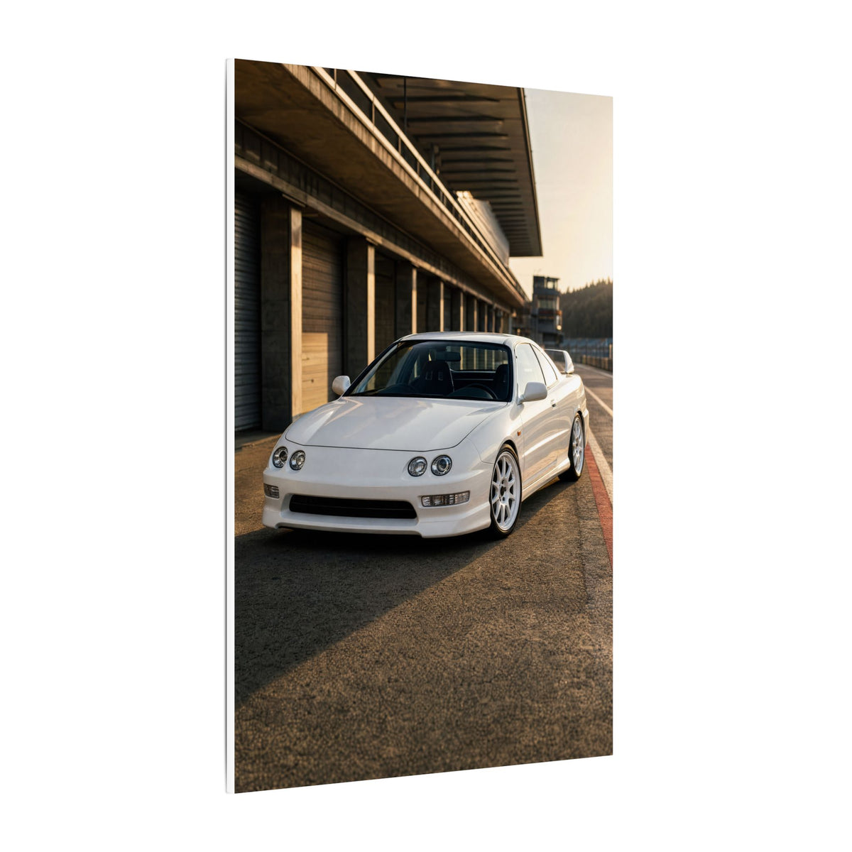 Honda Integra Type R DC2 Canvas Wall Art — Pit Lane Photoreal JDM Car Art