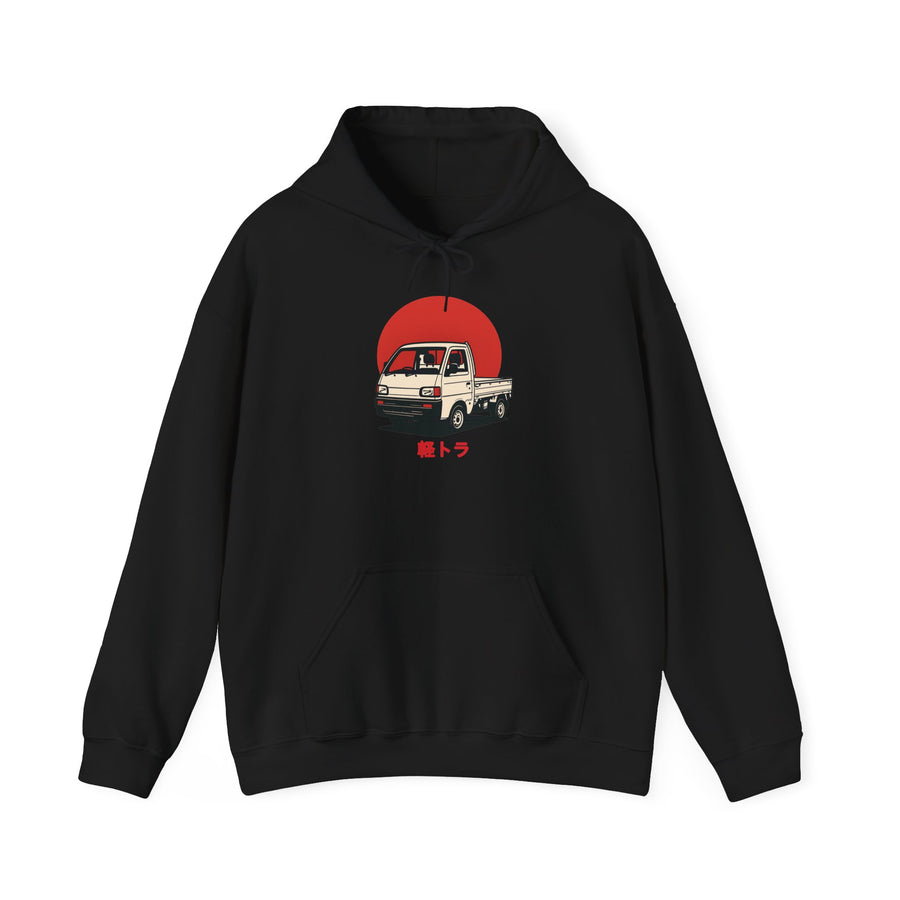 Red Sun Kei Truck Hoodie — Japanese Mini Truck JDM Car Hoodie