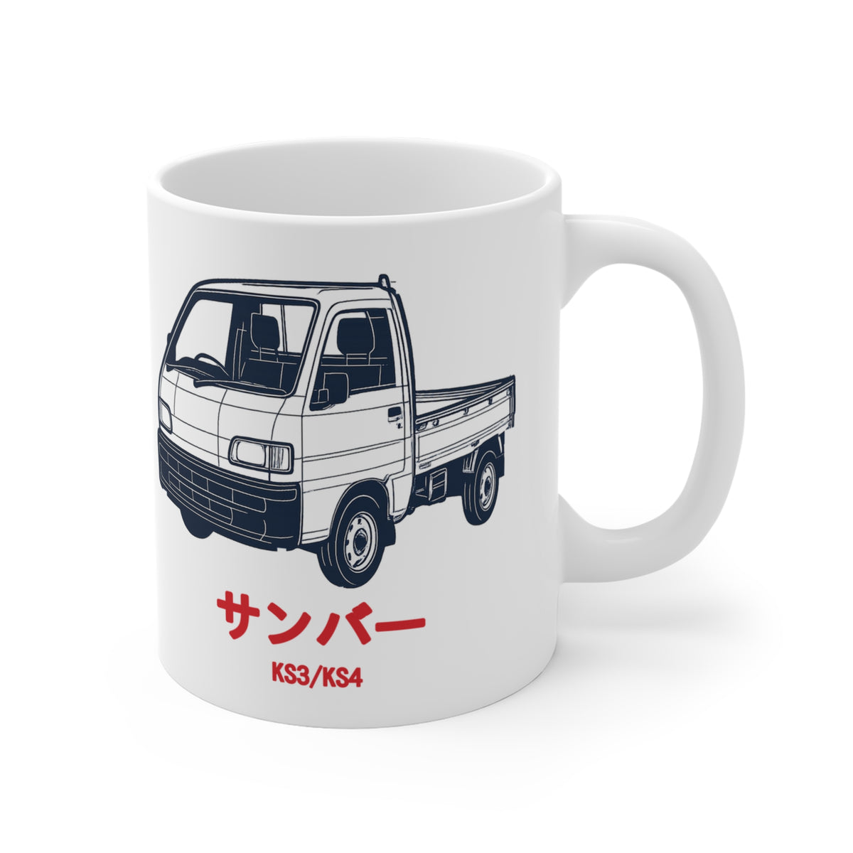 Subaru Sambar Kei Truck Mug — サンバー JDM Mini Truck Coffee Mug 11oz