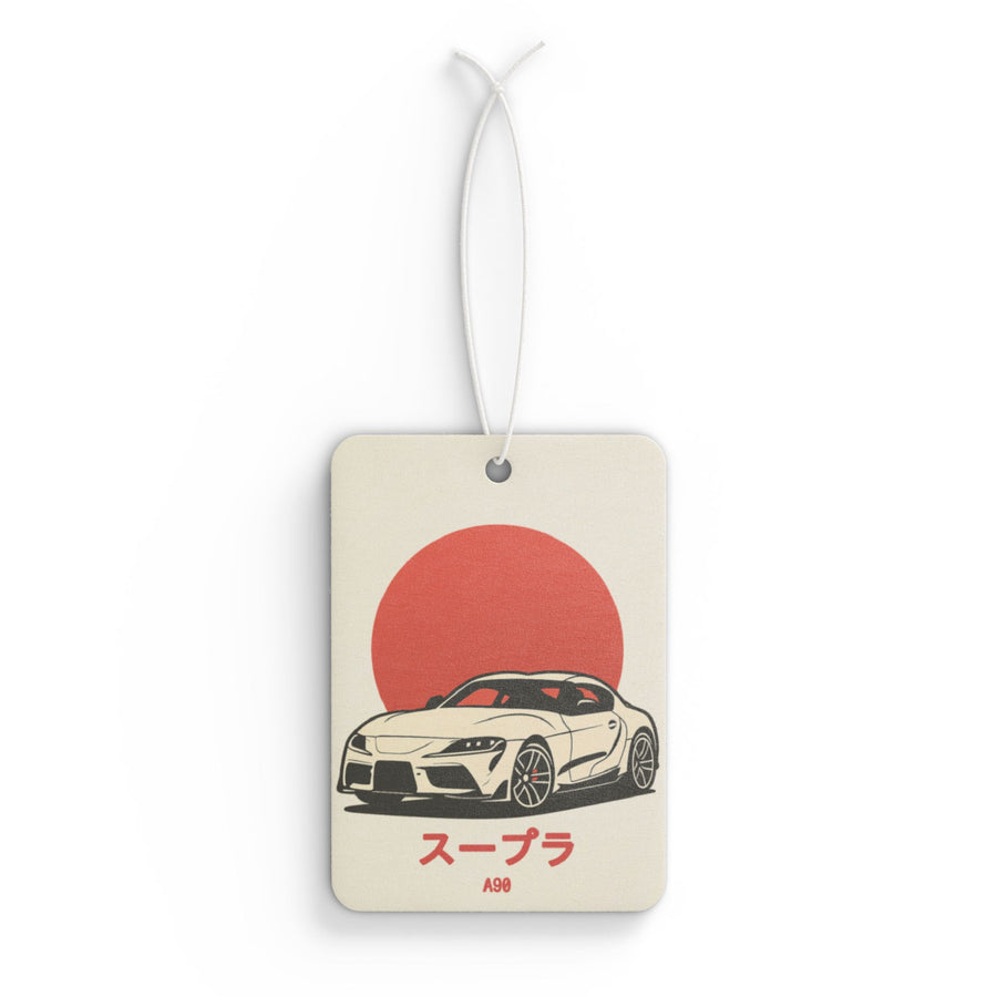Toyota GR Supra A90 Car Air Freshener — Red Sun JDM Hanging Freshener