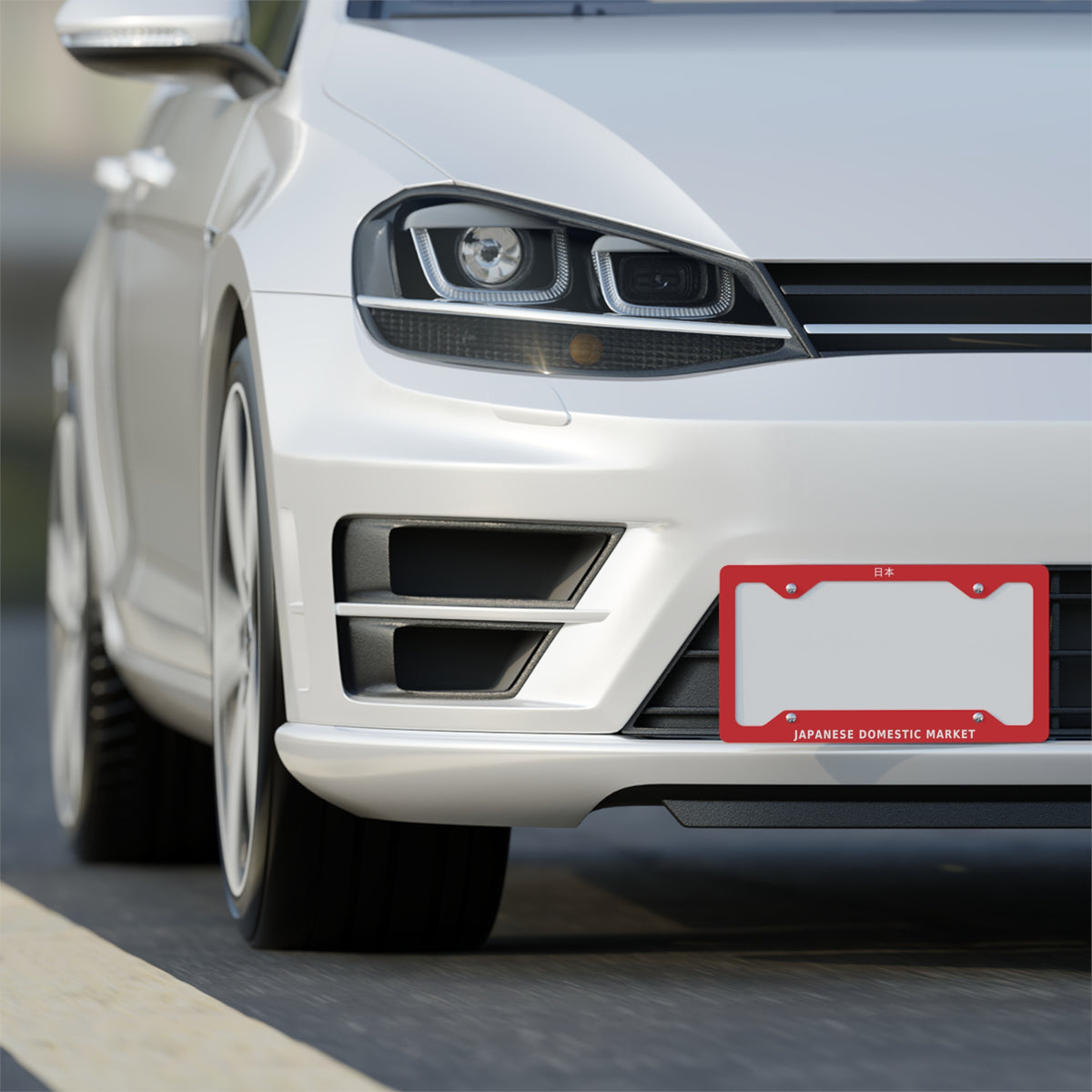 Japanese Domestic Market License Plate Frame — 日本 JDM Red Frame
