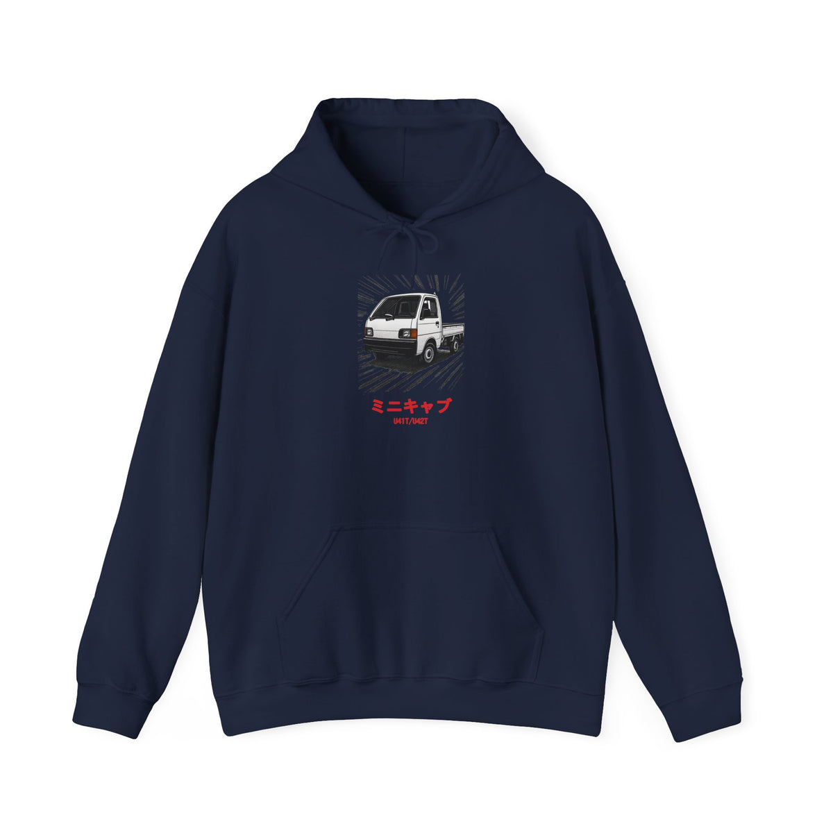 Mitsubishi Minicab Kei Truck Hoodie — Manga Panel Japanese Mini Truck Hoodie