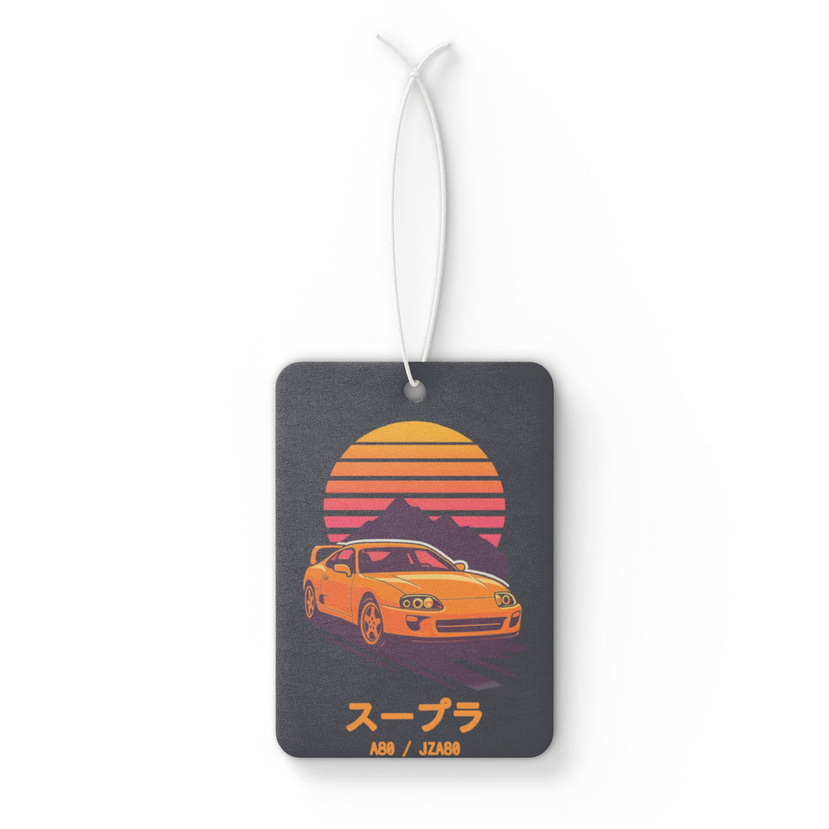 Toyota Supra MK4 Car Air Freshener — Retro Sunset JDM Hanging Freshener