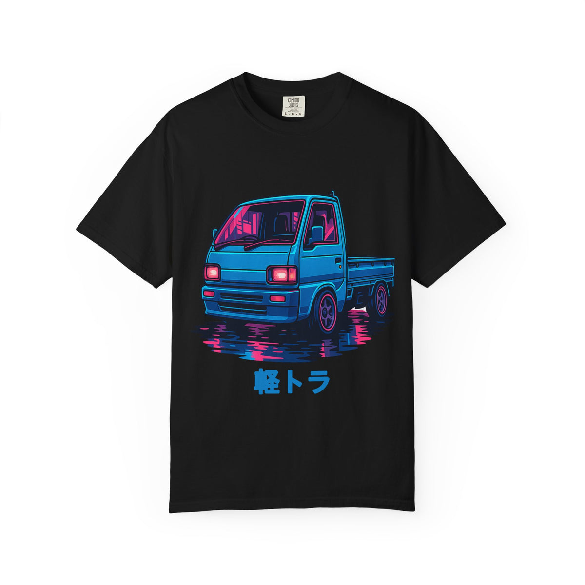 Cyber Neon Kei Truck T-Shirt — Japanese Mini Truck JDM Car Shirt